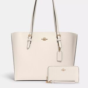 Coach Mollie Tote bag with matching Coach Long Zip Around Wallet